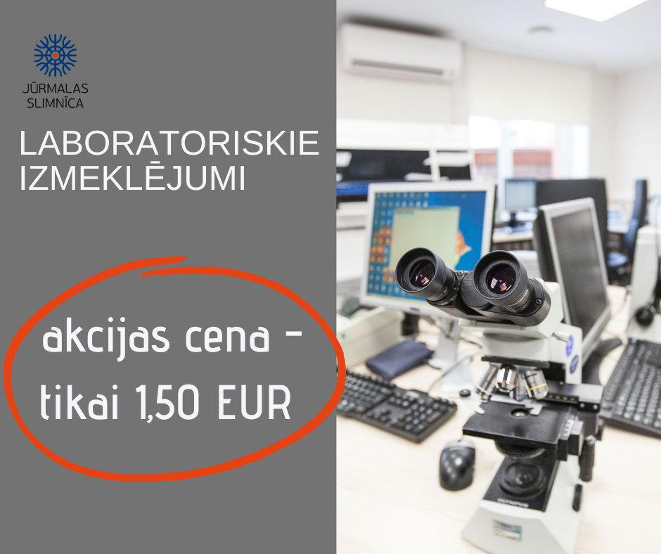 Akcijas cena laboratoriskajiem izmeklējumiem